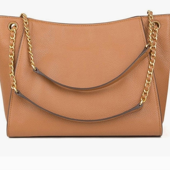 Tory Burch Britten Leather Triple Compartment Bag - Picture 4 of 4